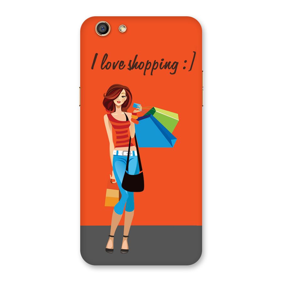 Love Shopping Classy Girl Back Case for Oppo F3