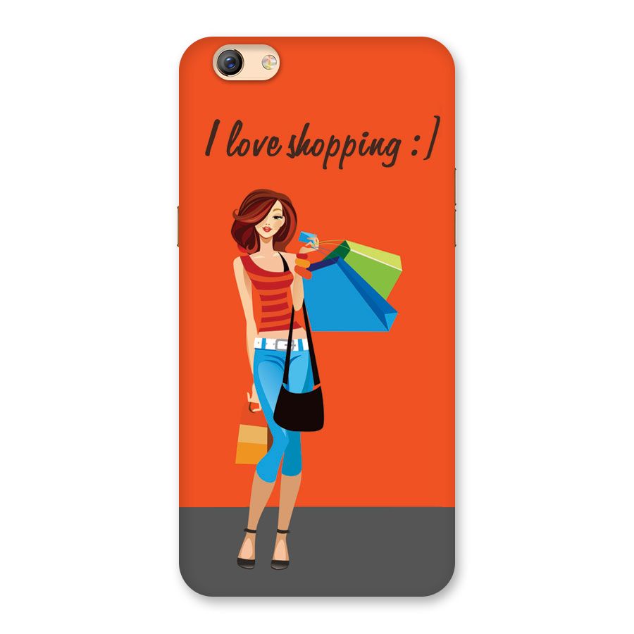 Love Shopping Classy Girl Back Case for Oppo F3 Plus