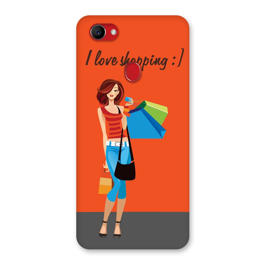 Love Shopping Classy Girl Back Case for Oppo F7