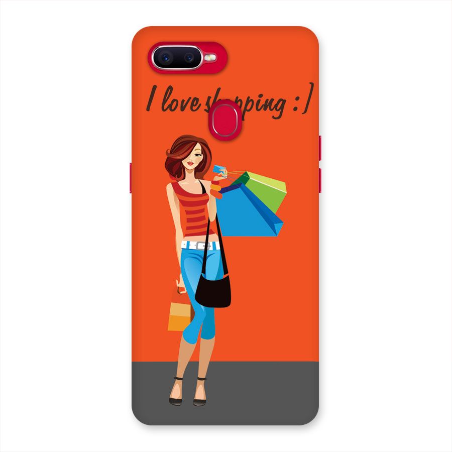 Love Shopping Classy Girl Back Case for Oppo F9 Pro