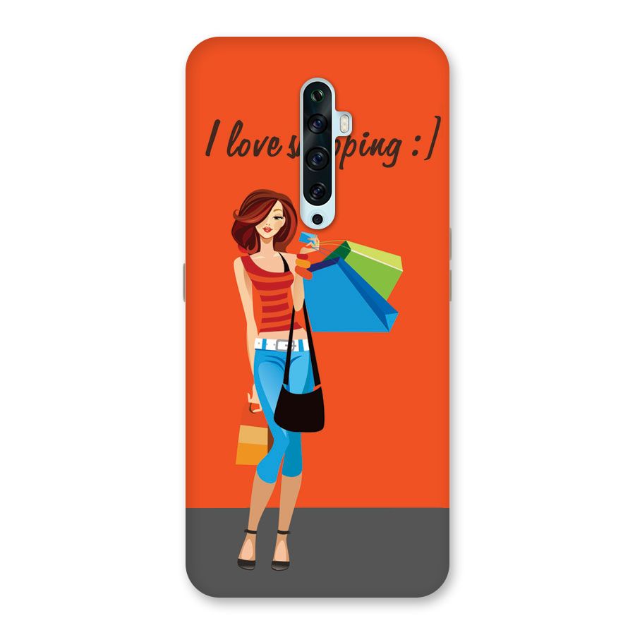 Love Shopping Classy Girl Back Case for Oppo Reno2 Z