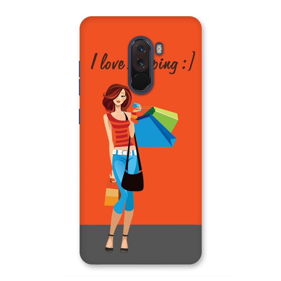 Love Shopping Classy Girl Back Case for Poco F1