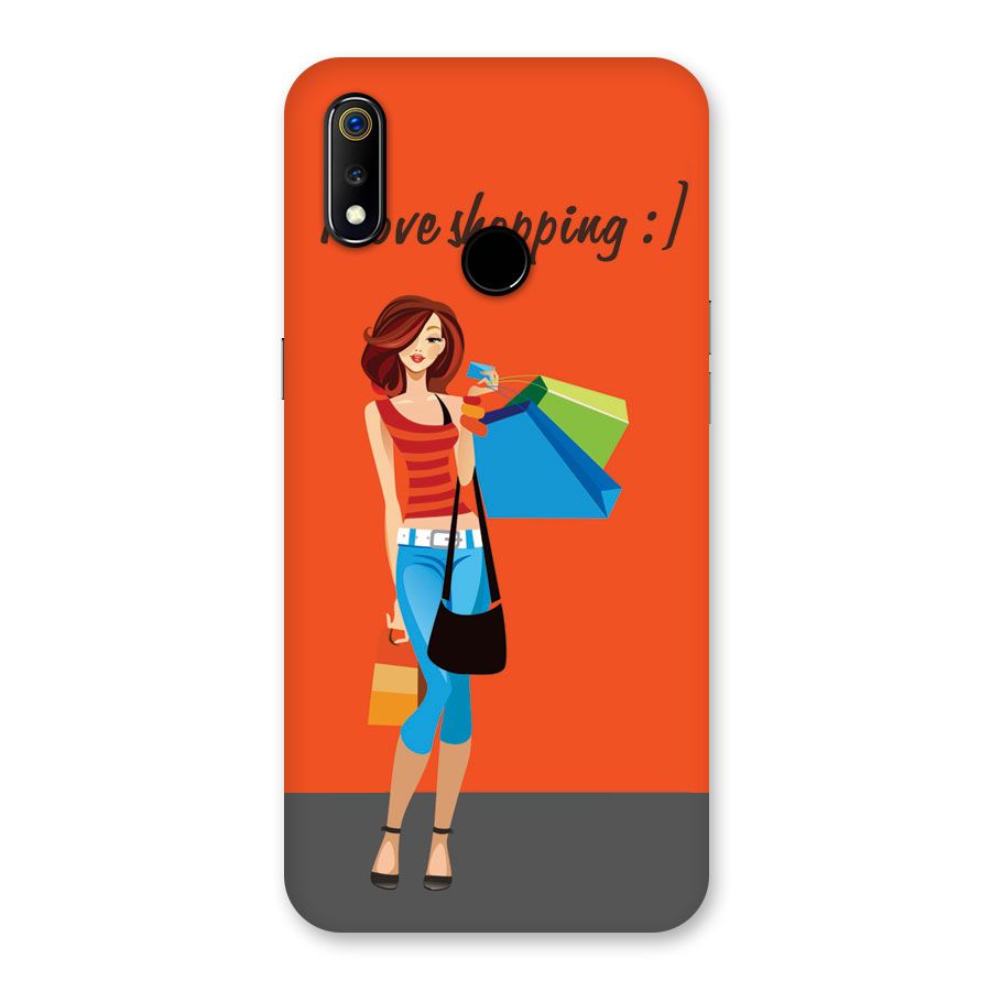 Love Shopping Classy Girl Back Case for Realme 3