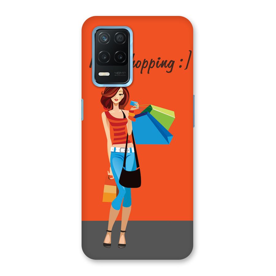 Love Shopping Classy Girl Back Case for Realme 8 5G