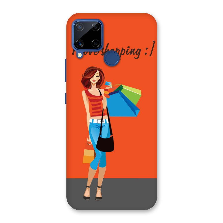 Love Shopping Classy Girl Back Case for Realme C12