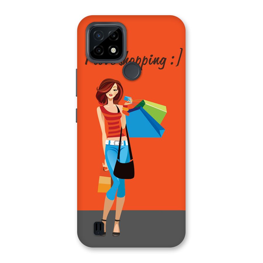 Love Shopping Classy Girl Back Case for Realme C21