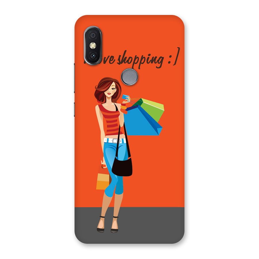 Love Shopping Classy Girl Back Case for Redmi Y2