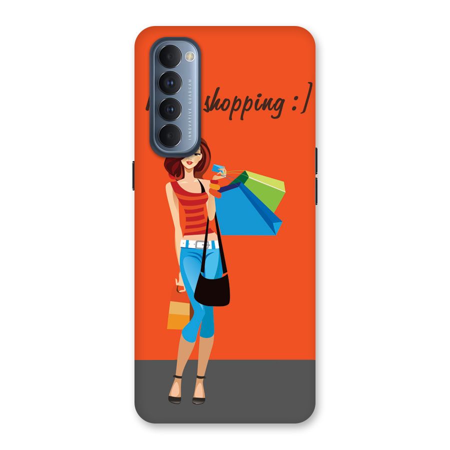 Love Shopping Classy Girl Back Case for Reno4 Pro