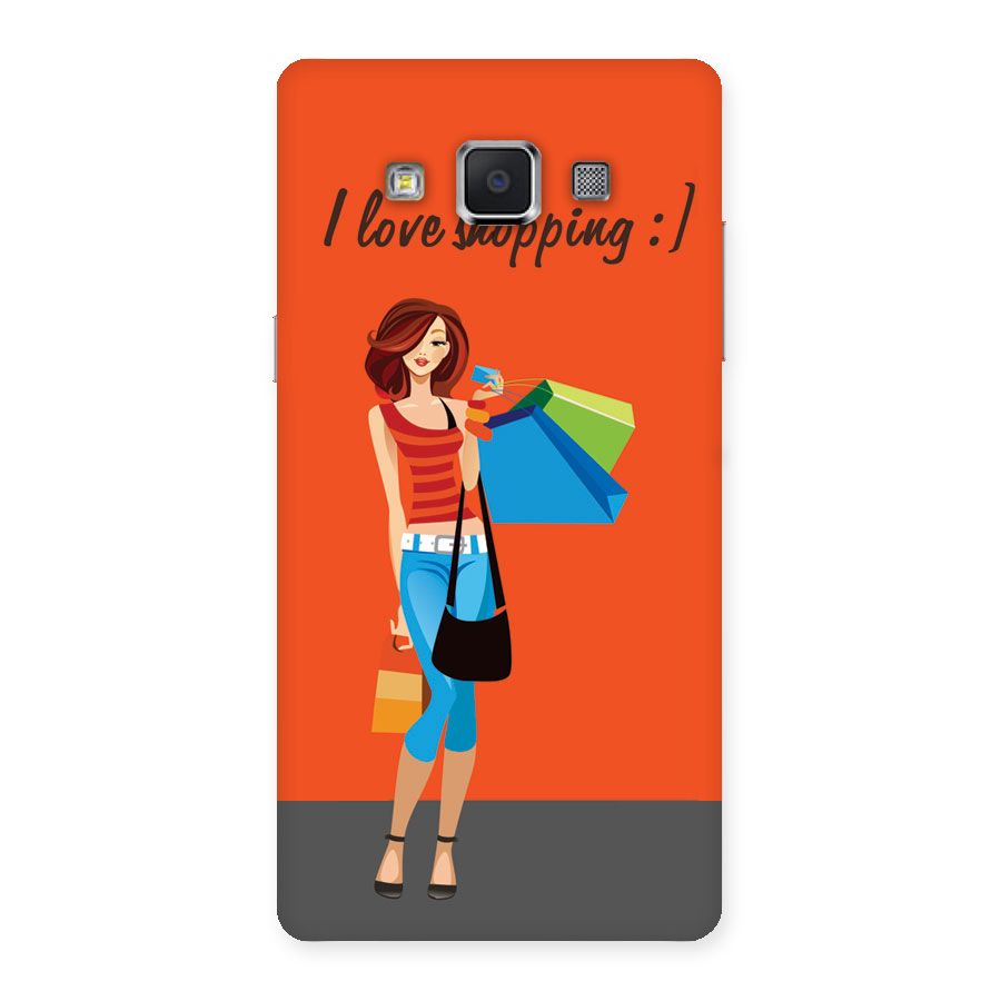 Love Shopping Classy Girl Back Case for Samsung Galaxy A5