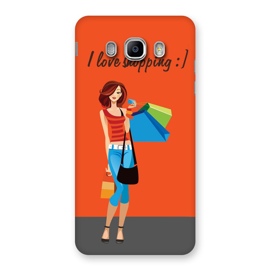 Love Shopping Classy Girl Back Case for Samsung Galaxy J5 2016