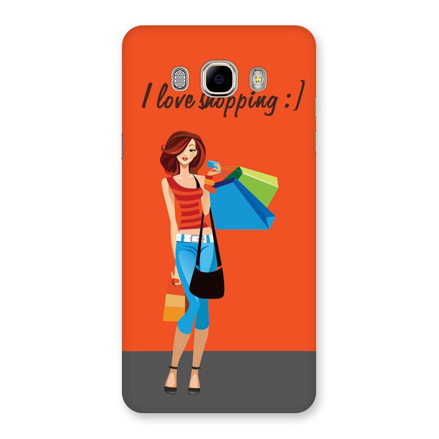 Love Shopping Classy Girl Back Case for Samsung Galaxy J7 2016