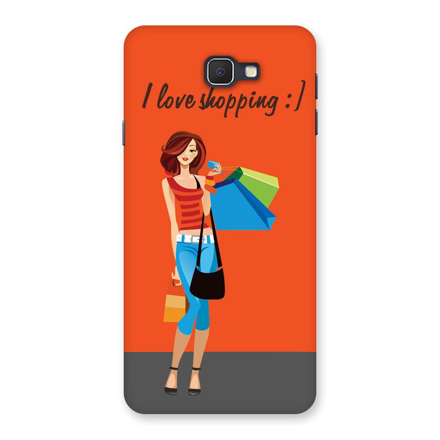 Love Shopping Classy Girl Back Case for Samsung Galaxy J7 Prime
