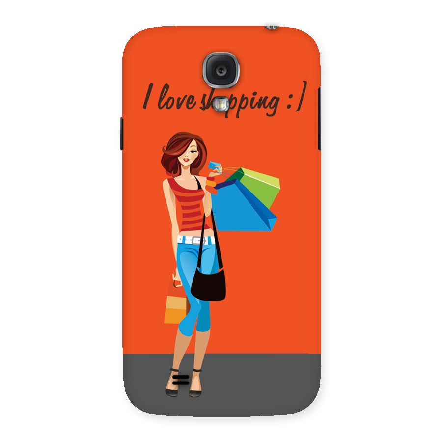 Love Shopping Classy Girl Back Case for Samsung Galaxy S4