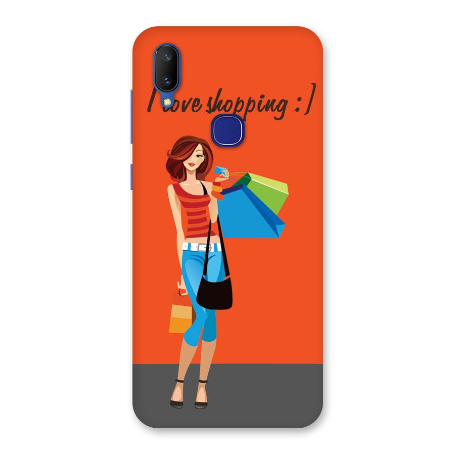 Love Shopping Classy Girl Back Case for Vivo V11