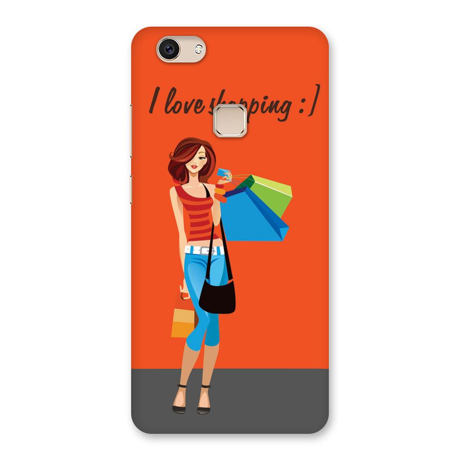 Love Shopping Classy Girl Back Case for Vivo V7