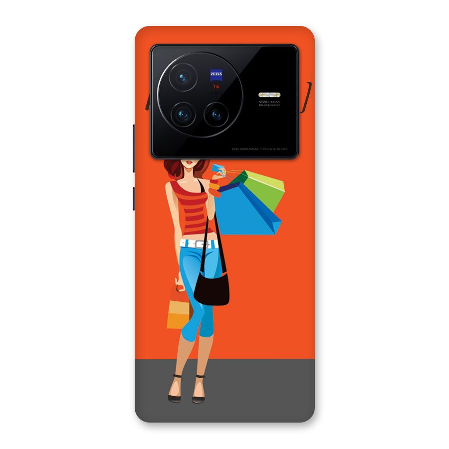 Love Shopping Classy Girl Back Case for Vivo X80