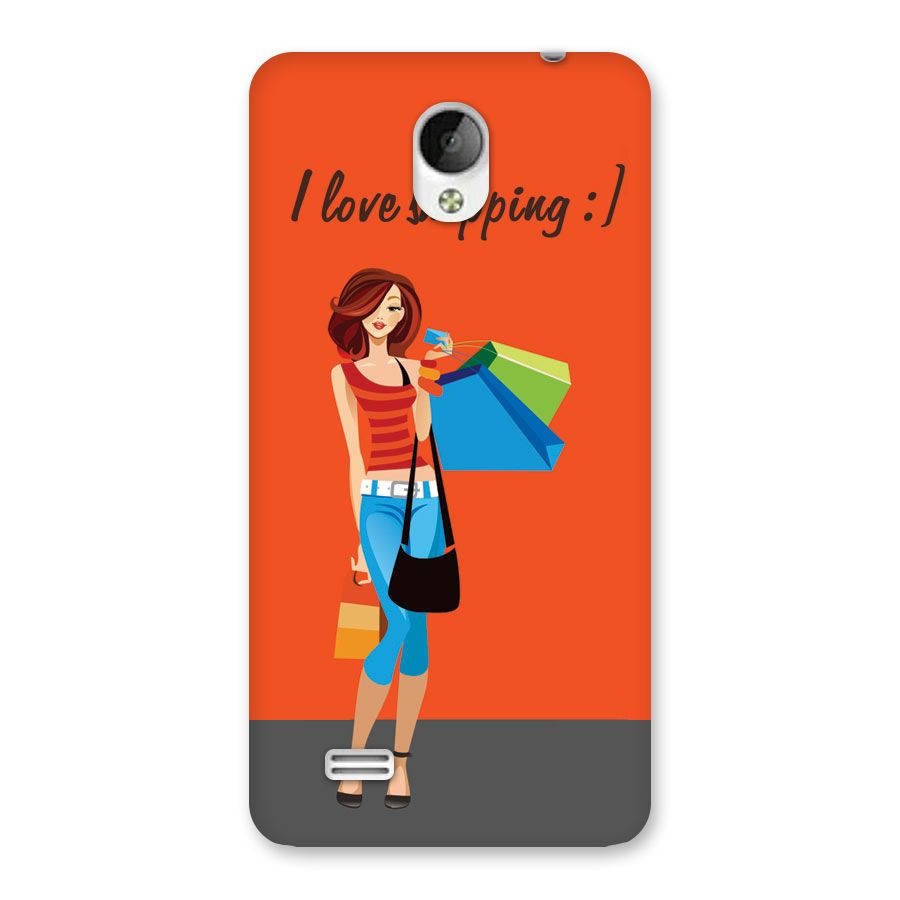 Love Shopping Classy Girl Back Case for Vivo Y21