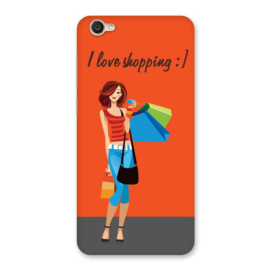 Love Shopping Classy Girl Back Case for Vivo Y55s