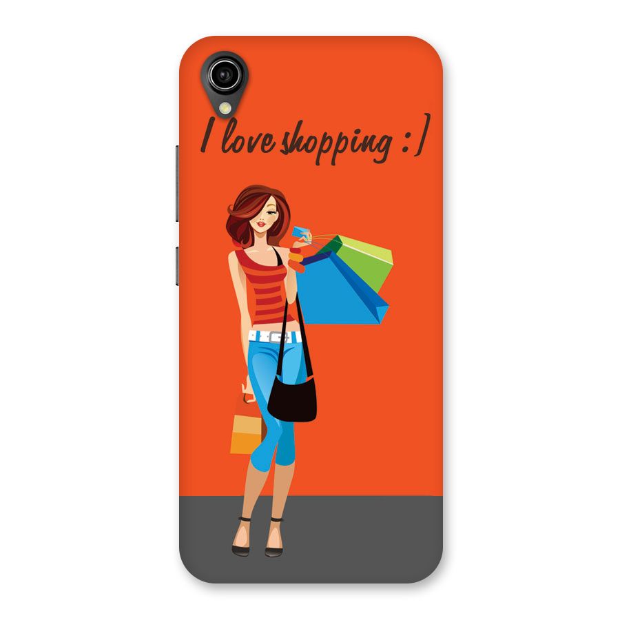 Love Shopping Classy Girl Back Case for Vivo Y90