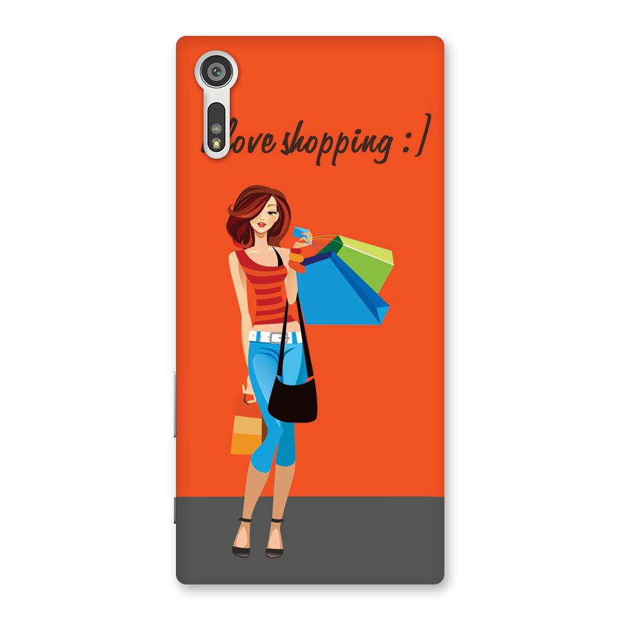 Love Shopping Classy Girl Back Case for Xperia XZ