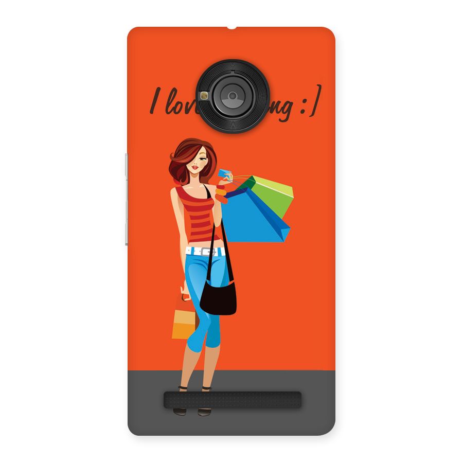Love Shopping Classy Girl Back Case for Yu Yunique