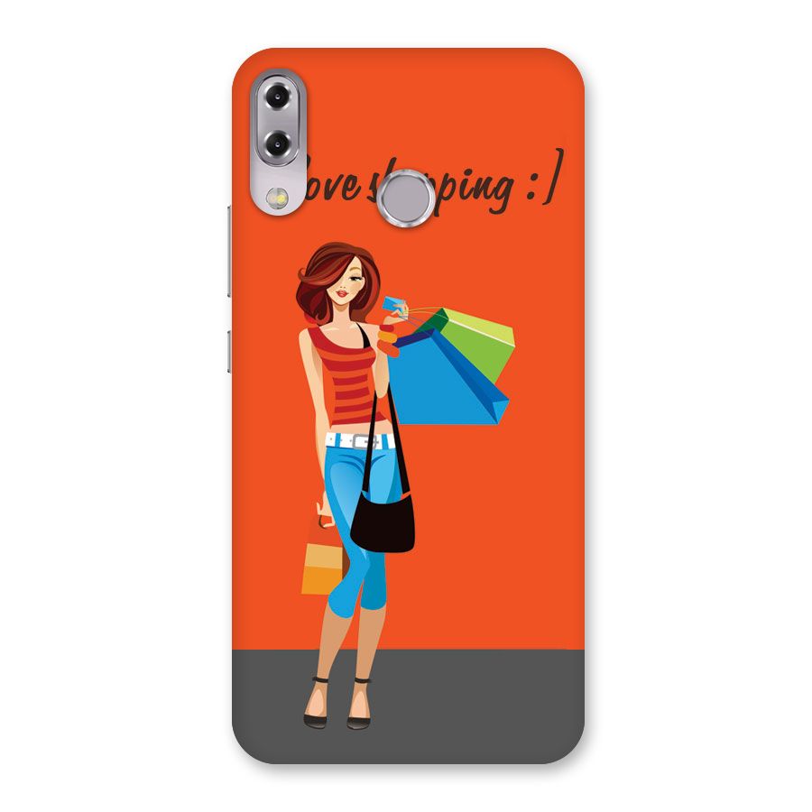 Love Shopping Classy Girl Back Case for Zenfone 5Z