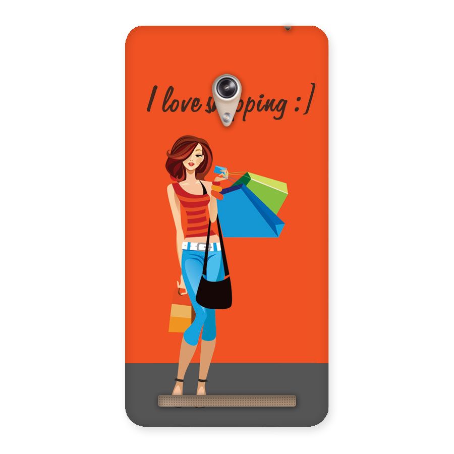 Love Shopping Classy Girl Back Case for Zenfone 6