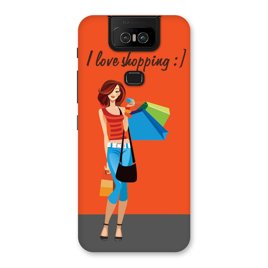 Love Shopping Classy Girl Back Case for Zenfone 6z