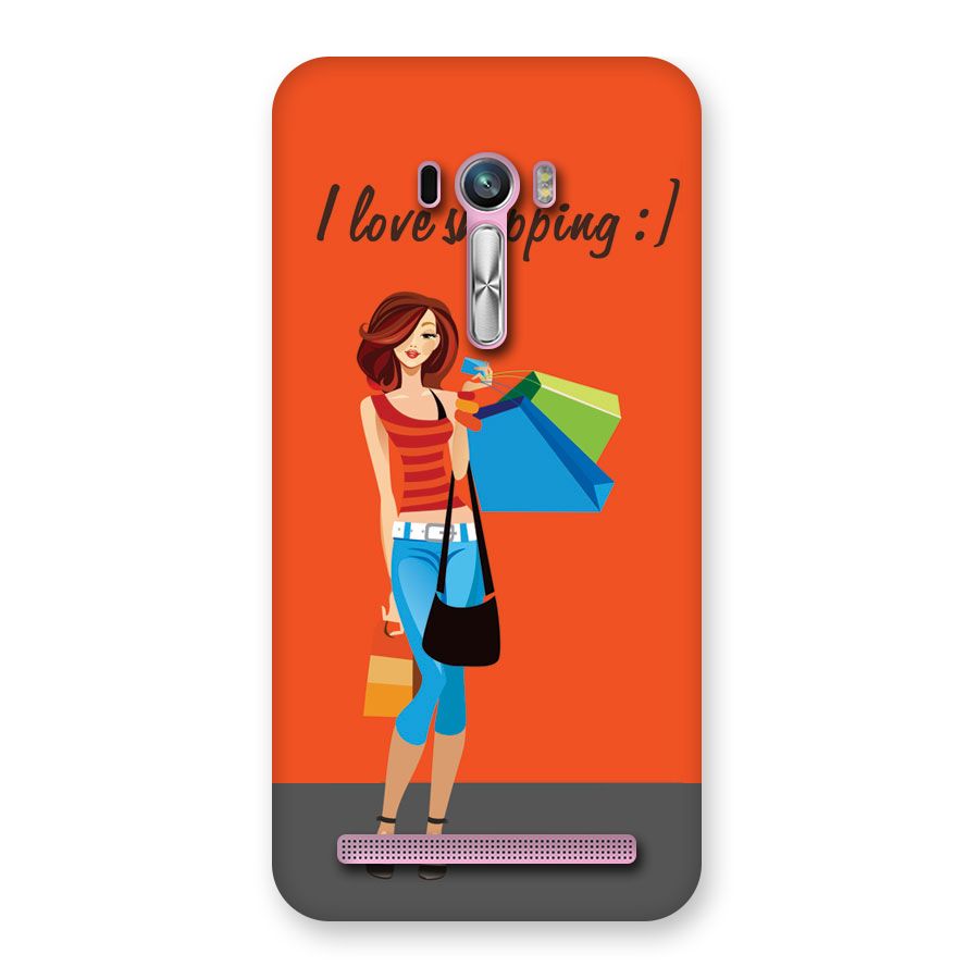 Love Shopping Classy Girl Back Case for Zenfone Selfie