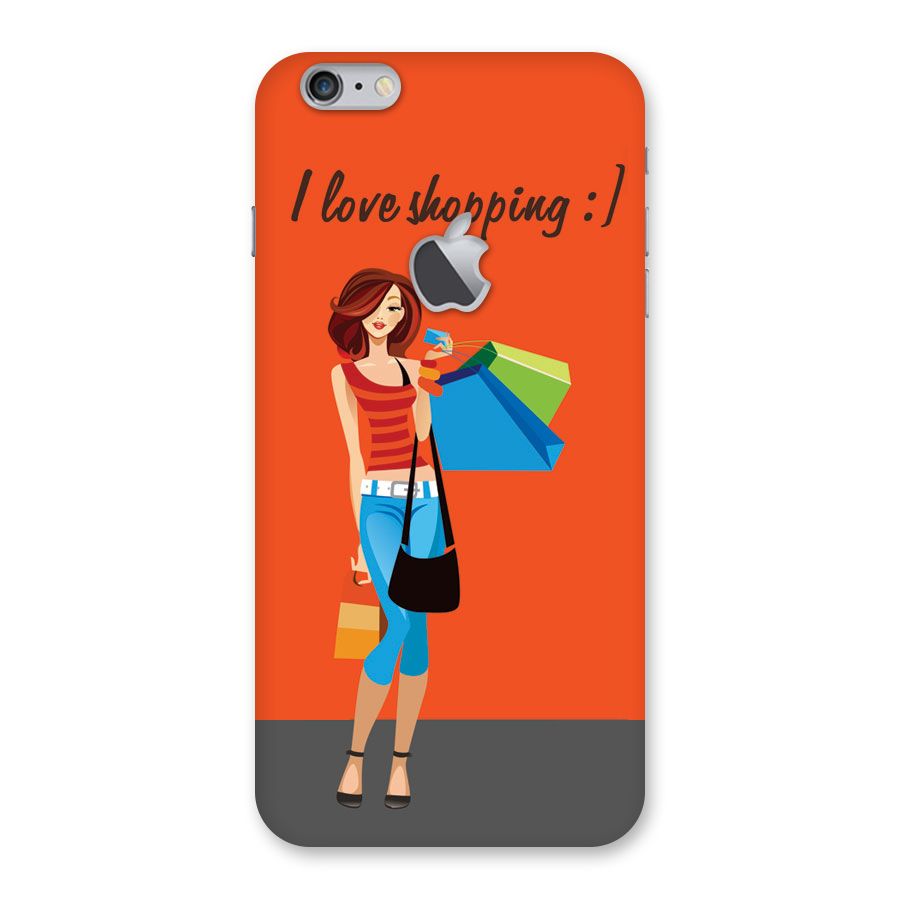 Love Shopping Classy Girl Back Case for iPhone 6 Plus 6S Plus Logo Cut