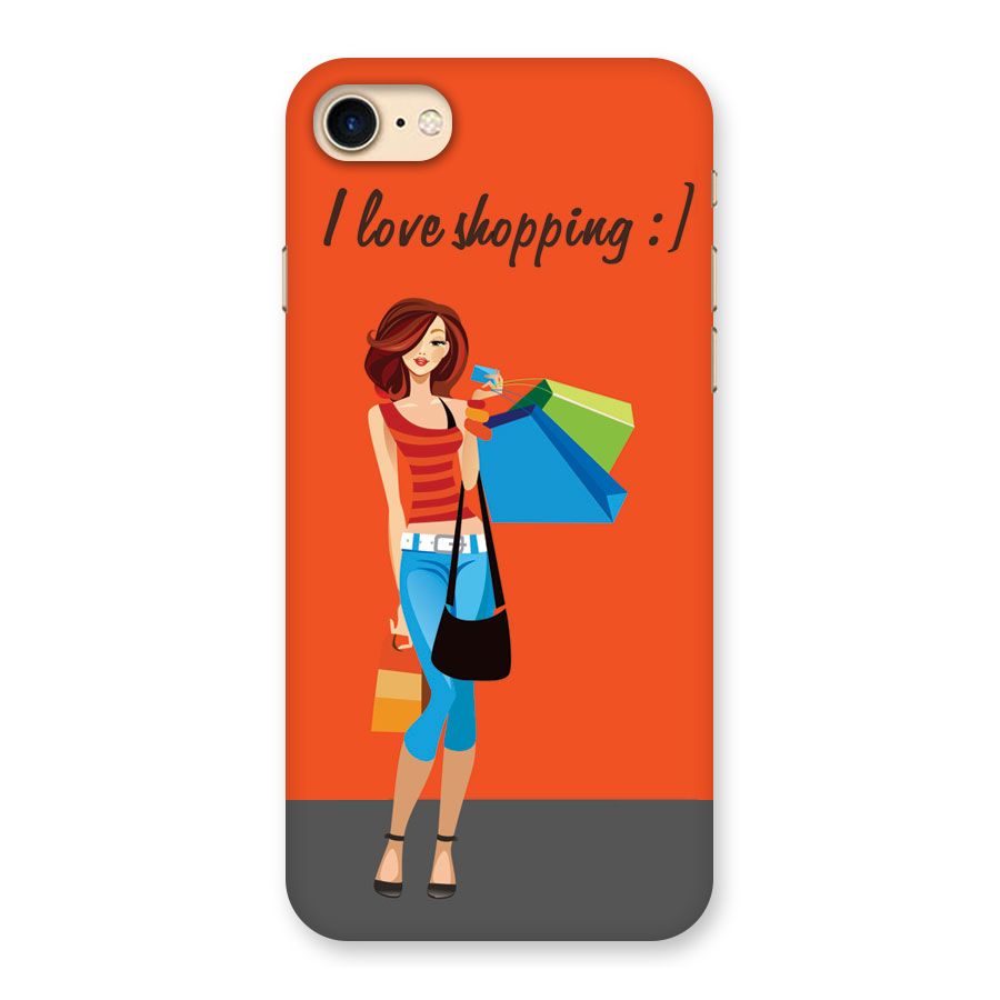 Love Shopping Classy Girl Back Case for iPhone 7