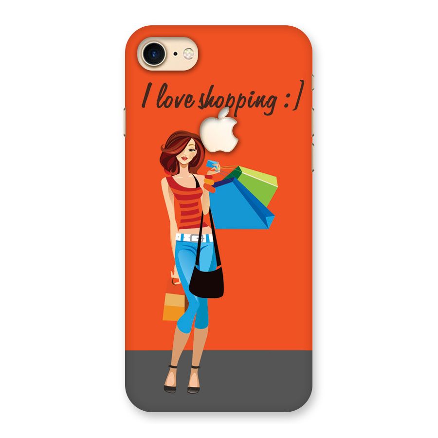 Love Shopping Classy Girl Back Case for iPhone 7 Apple Cut
