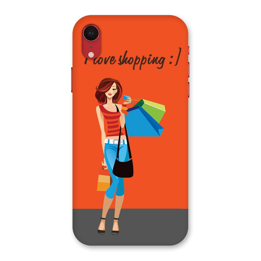 Love Shopping Classy Girl Back Case for iPhone XR