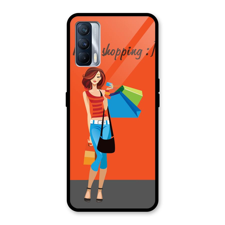 Love Shopping Classy Girl Glass Back Case for Realme X7