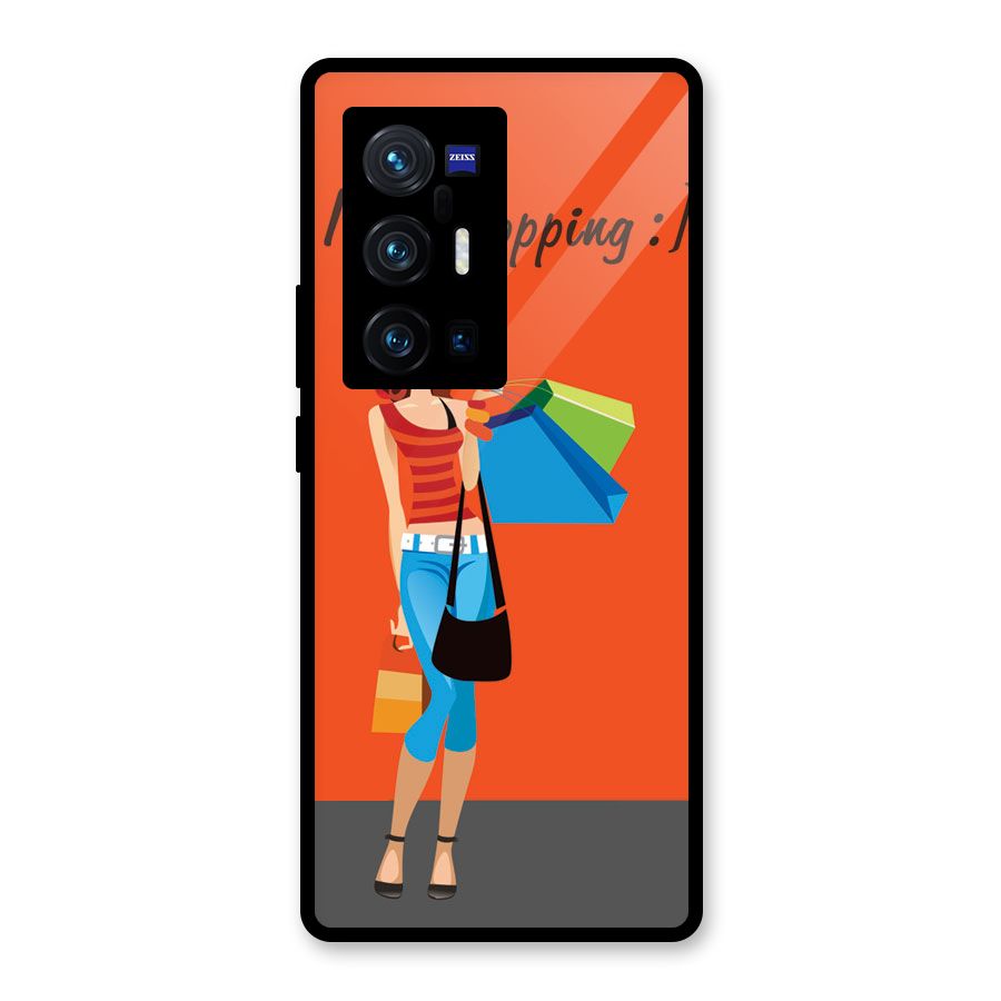 Love Shopping Classy Girl Glass Back Case for Vivo X70 Pro Plus