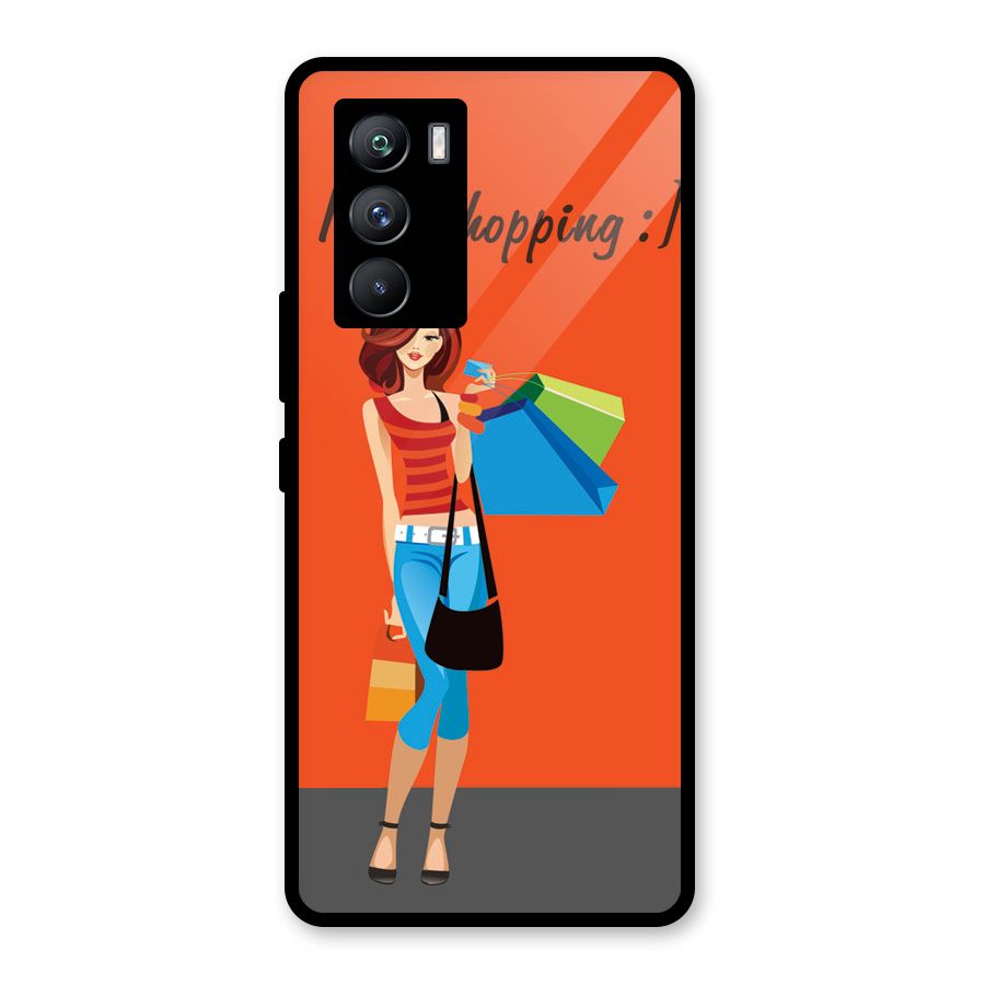 Love Shopping Classy Girl Glass Back Case for Vivo iQOO 9 SE
