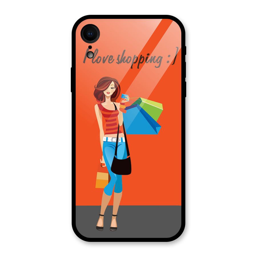Love Shopping Classy Girl Glass Back Case for XR