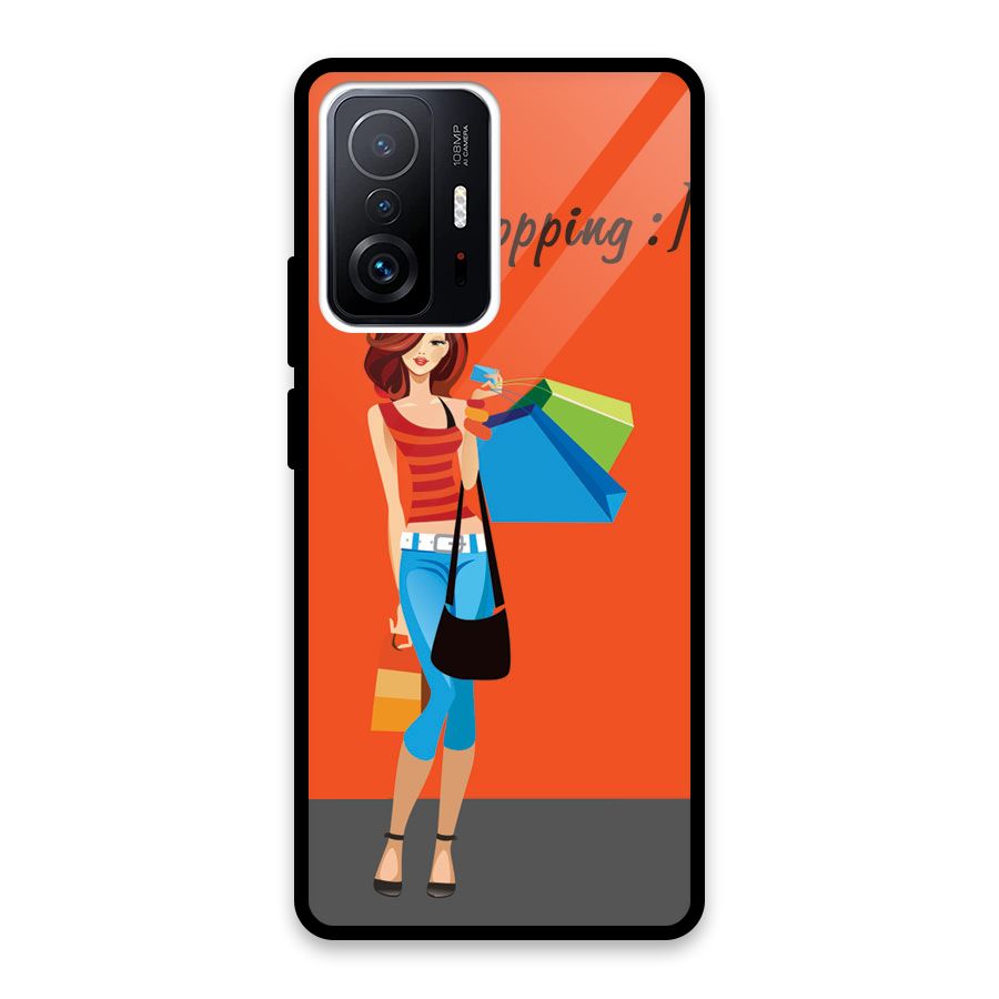 Love Shopping Classy Girl Glass Back Case for Xiaomi 11T Pro