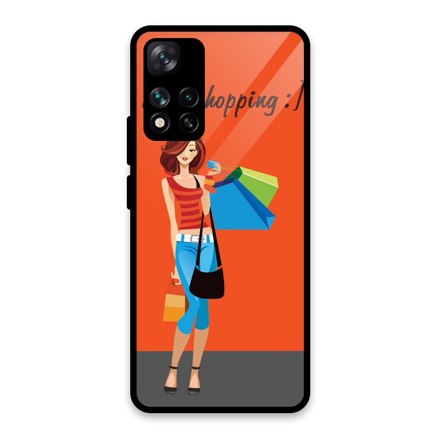 Love Shopping Classy Girl Glass Back Case for Xiaomi 11i 5G