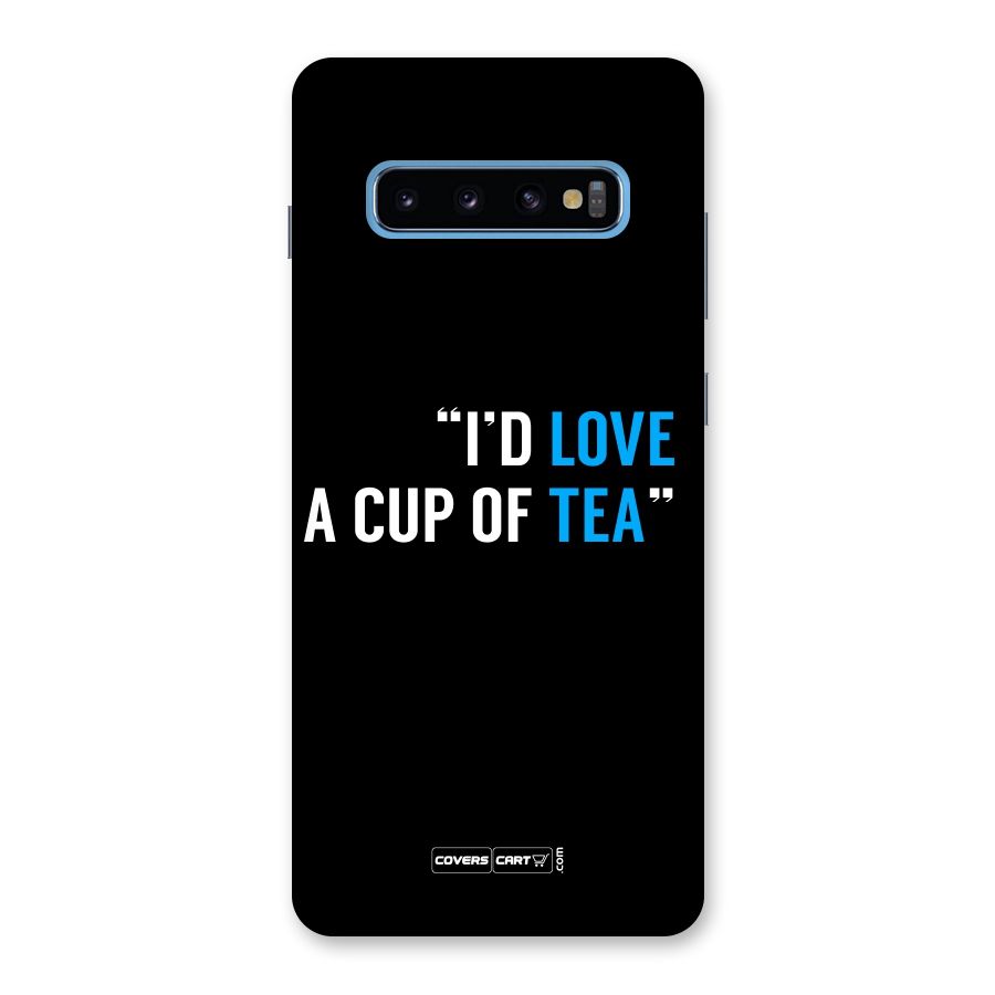 Love Tea Back Case for Galaxy S10 Plus