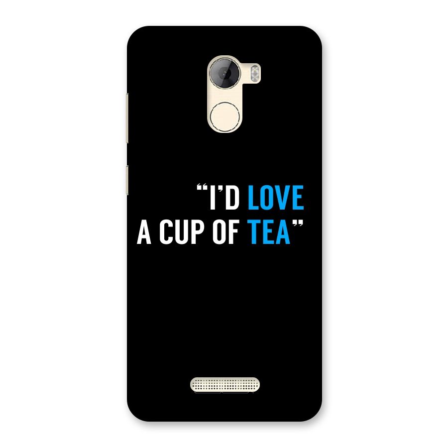 Love Tea Back Case for Gionee A1 LIte