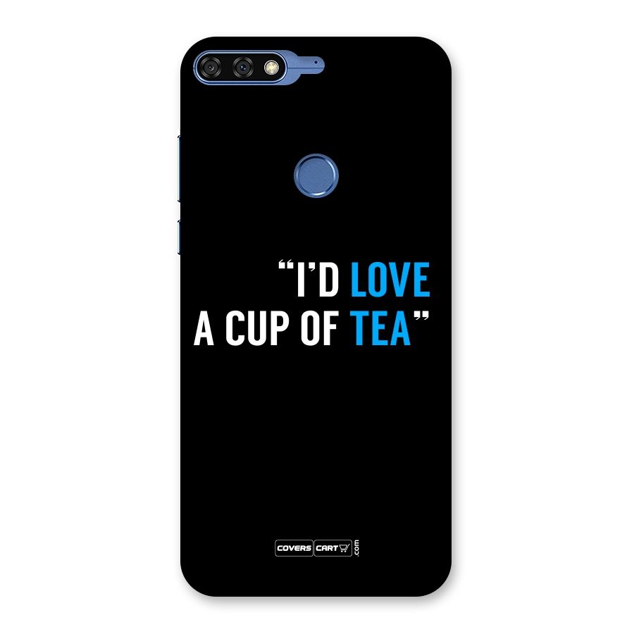 Love Tea Back Case for Honor 7C
