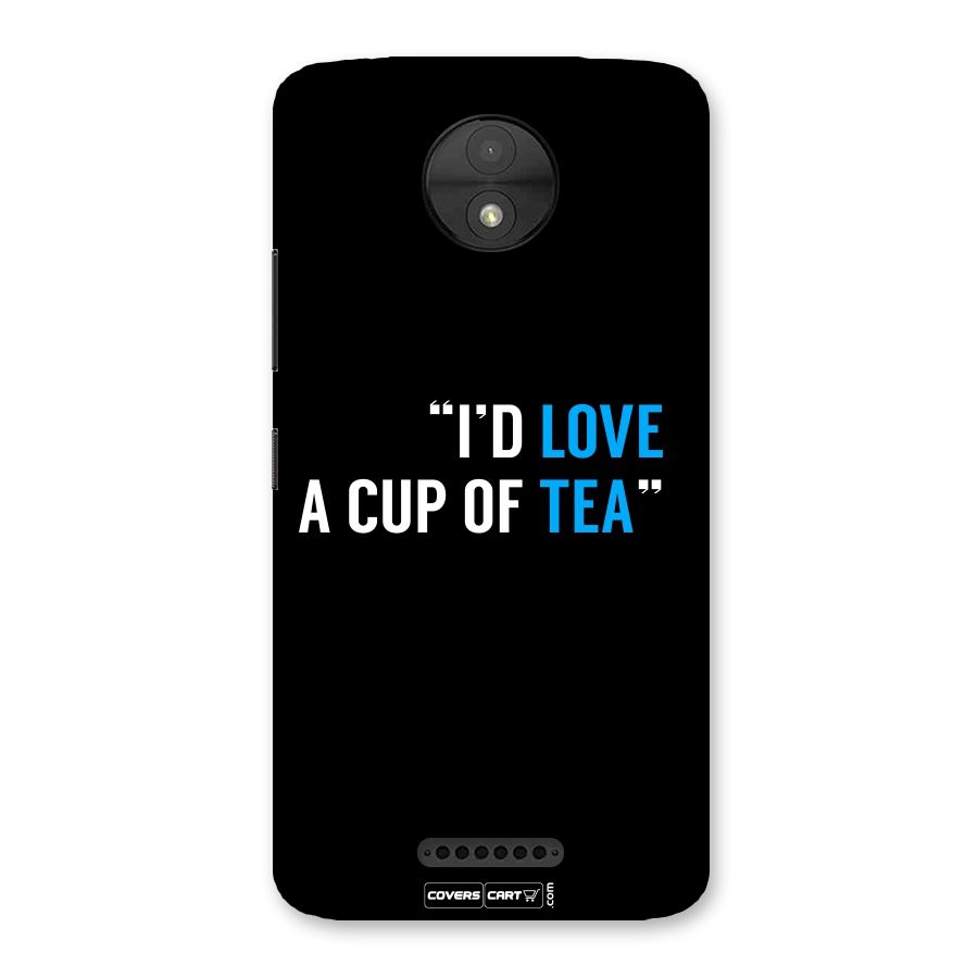 Love Tea Back Case for Moto C
