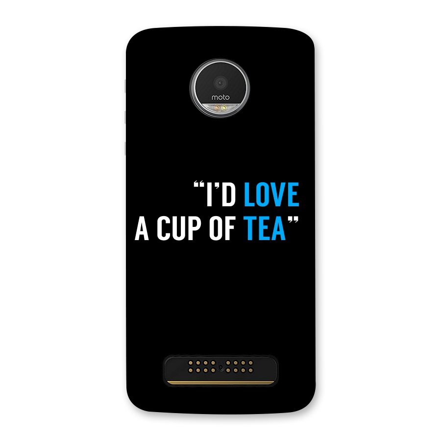 Love Tea Back Case for Moto Z Play