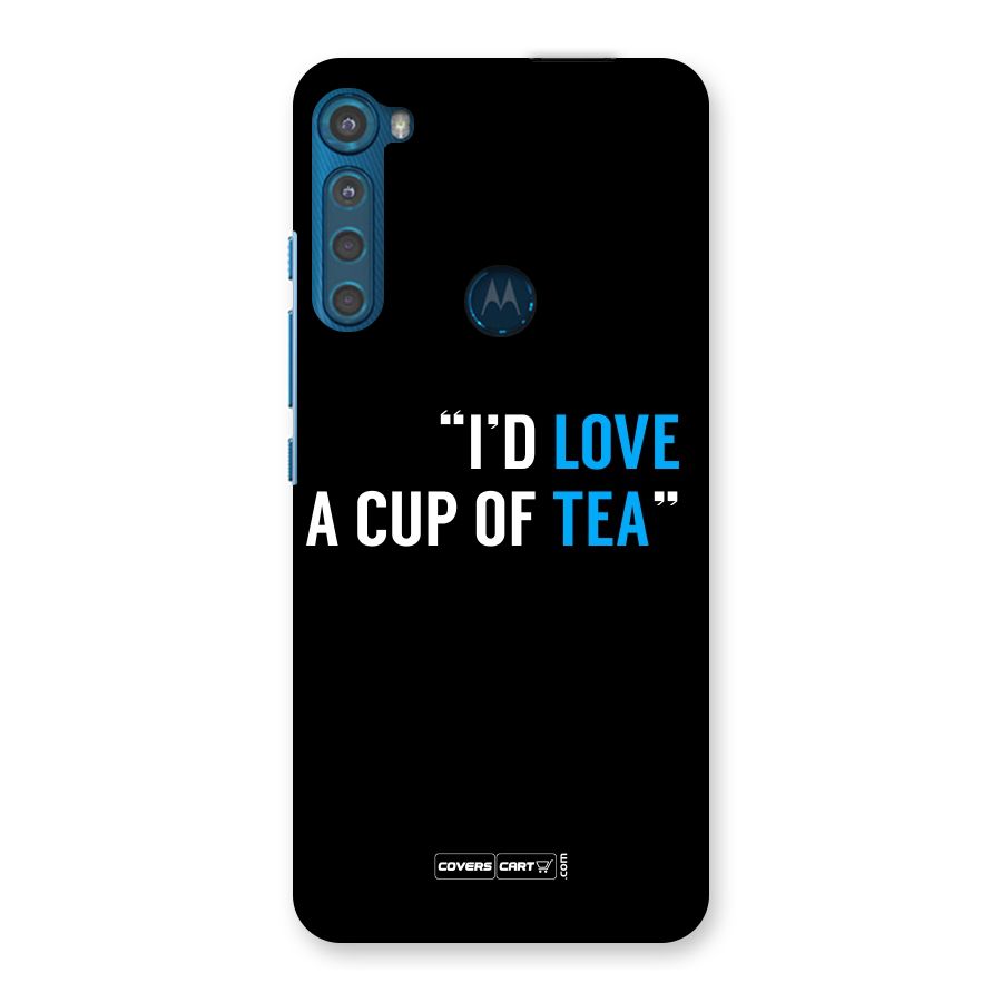 Love Tea Back Case for Motorola One Fusion Plus