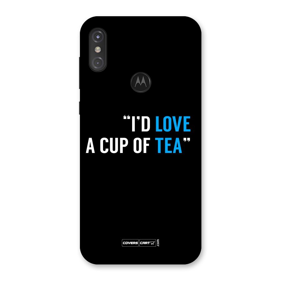 Love Tea Back Case for Motorola One Power