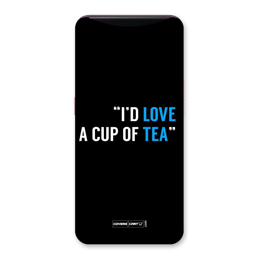 Love Tea Back Case for Oppo Find X