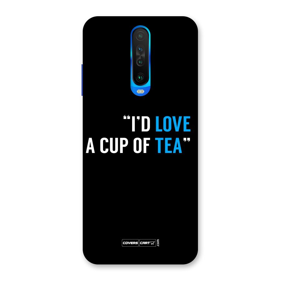 Love Tea Back Case for Poco X2