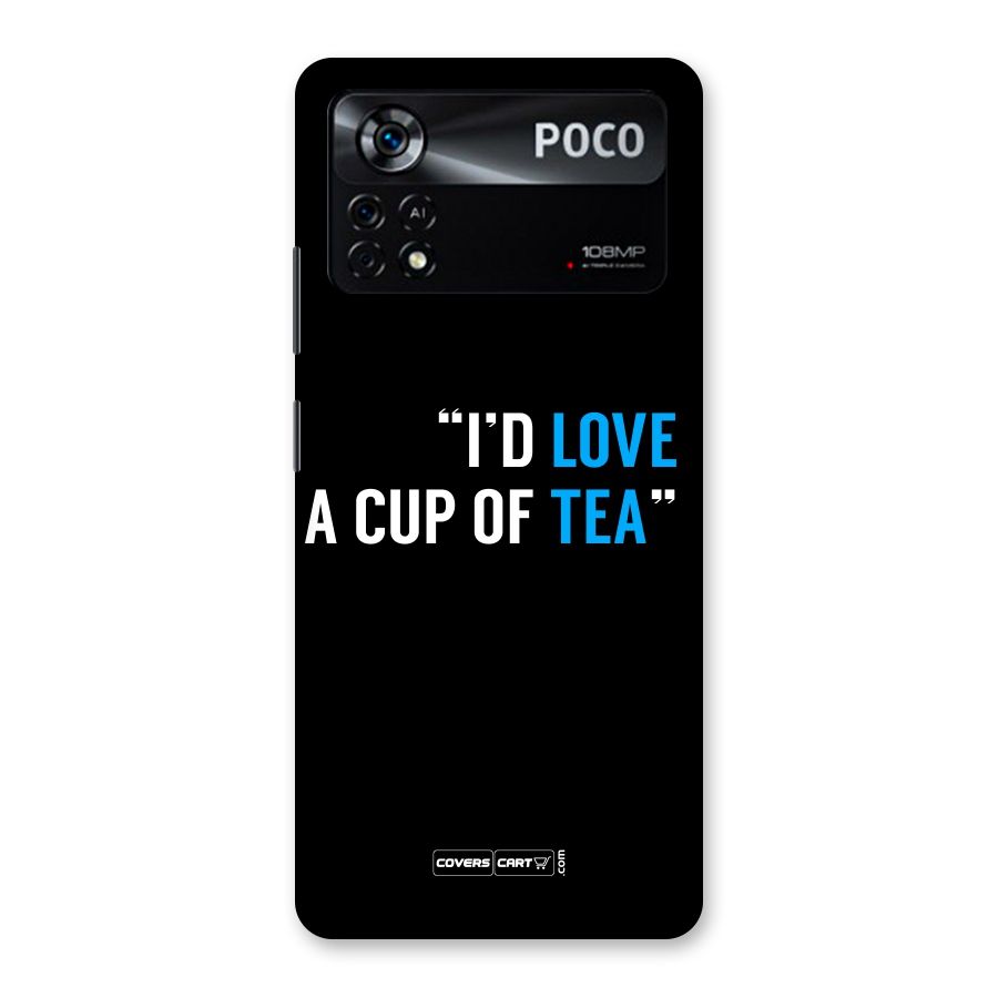 Love Tea Back Case for Poco X4 Pro 5G