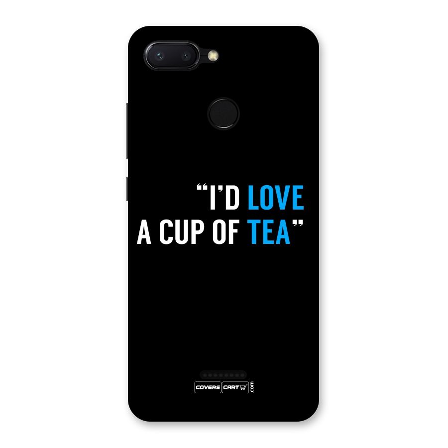 Love Tea Back Case for Redmi 6
